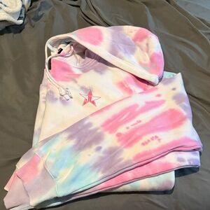 Jeffree Star Tie-Dye Hoodie with Star Logo